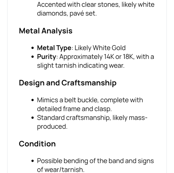 Buckle Ring With Diamonds - Picture 11 of 12